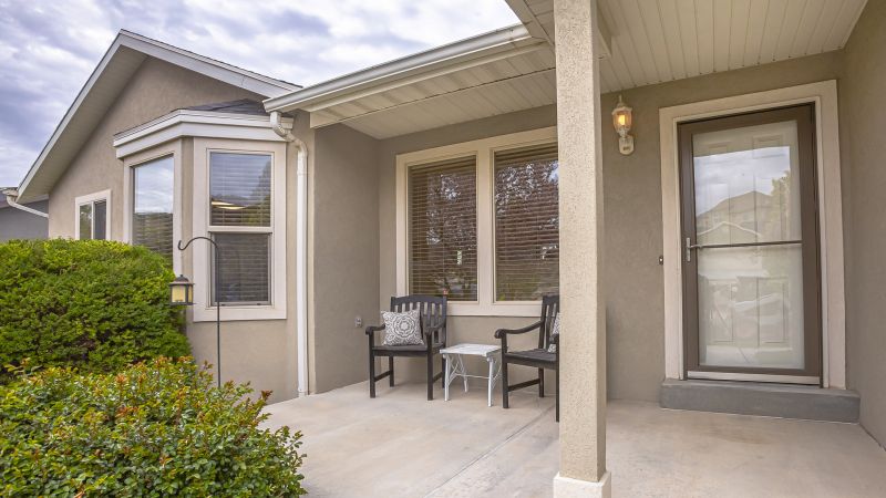 Newly Repaired Porch Ceiling